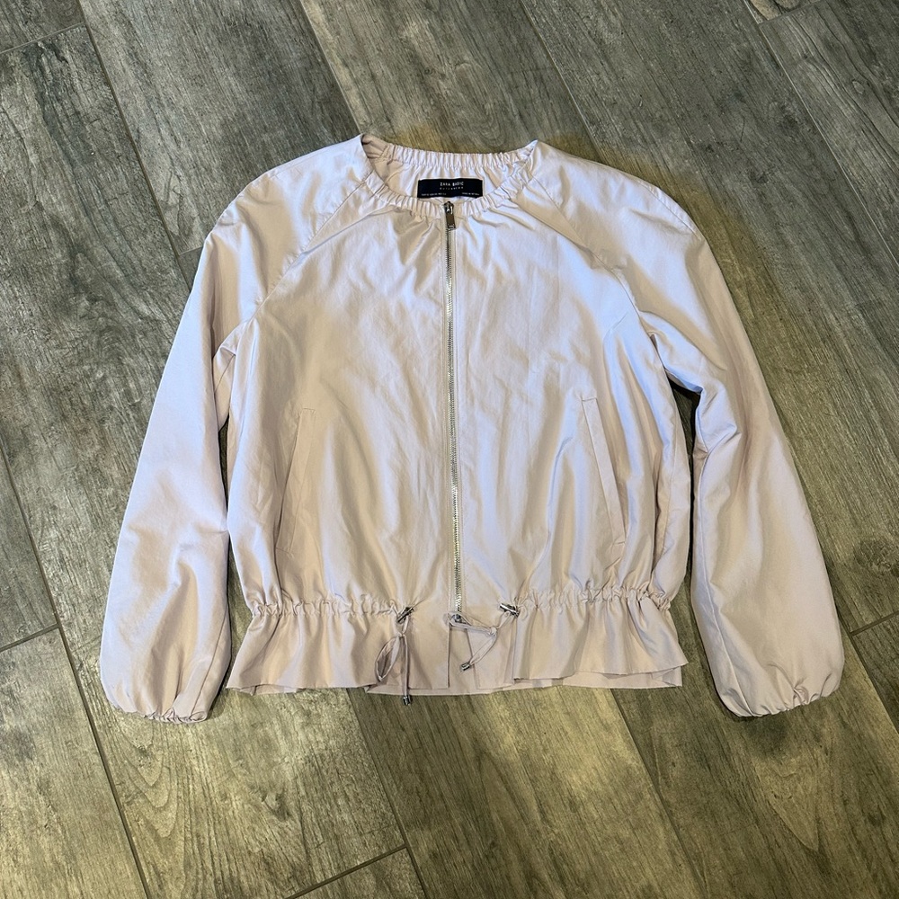 Zara Basics Zip Up Blouse
